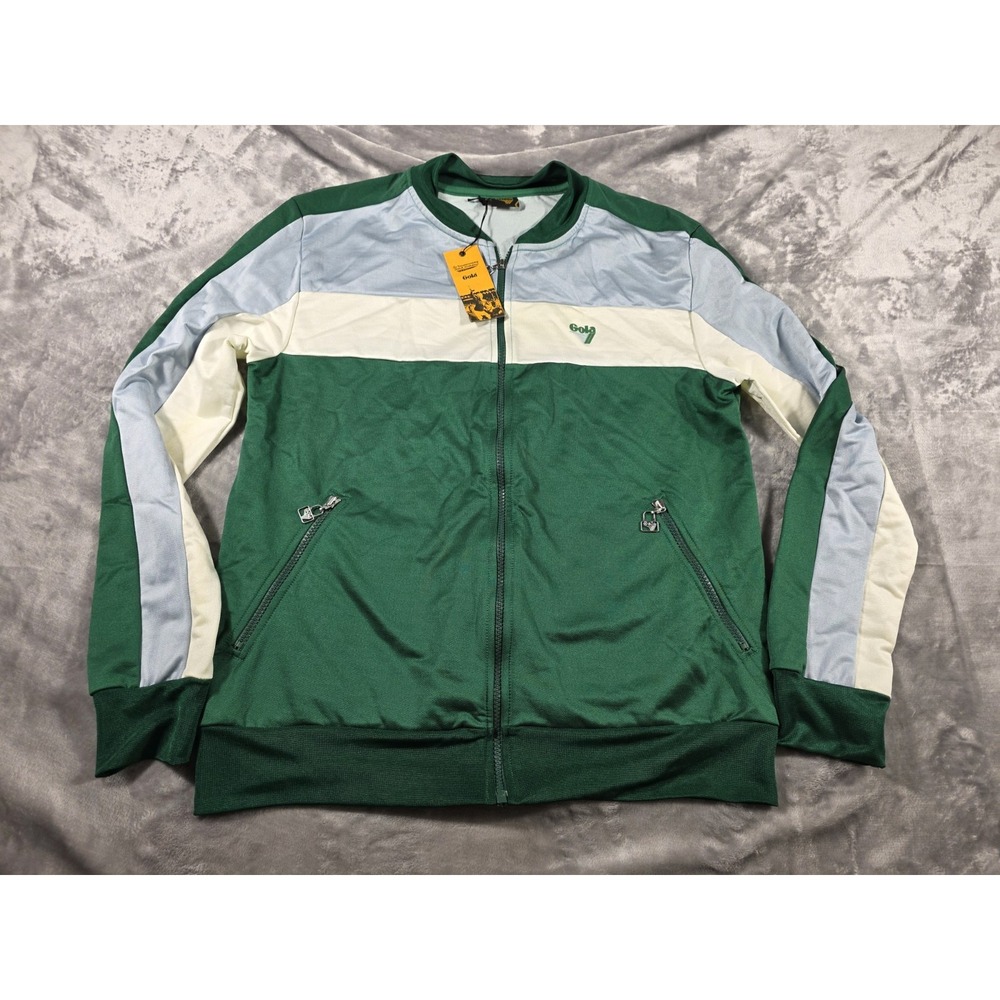 NWT Gola Classic British Sportswear Track Jacket‎ Mens Large Green/Blue/White